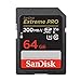 SanDisk Extreme PRO SDXC UHS-I Speicherkarte 64 GB (V30, Übertragungsgeschwindigkeit 200 MB/s, U3, 4K UHD Videos, SanDisk QuickFlow-Technologie, temperaturbeständig)